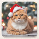 Search for funny christmas coasters Kitten