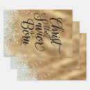 Search for christian christmas wrapping paper Gold