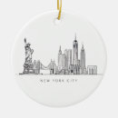 Search for new york brooklyn bridge christmas tree decorations Manhattan skyline