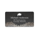 Search for silver graduation return address labels Elegant
