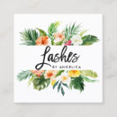 Search for tropical business cards Makeup artist