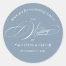 Search for dusty blue wedding stickers Chic