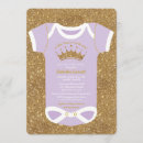 Search for lavender princess baby shower invitations Purple and gold