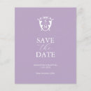 Search for lilac save the dates Minimalist