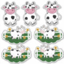 Search for cow cartoon stickers Animals