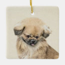 Search for pekingese christmas tree decorations Peke