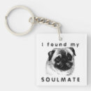 Search for i love my pet key rings Pug