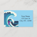 Search for wave business cards Surfer