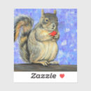 Search for white squirrel stickers Red