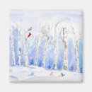 Search for birch tree magnets Winter