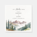 Search for mountains napkins Watercolor