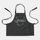 Search for cat lover aprons Meow