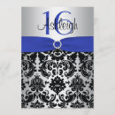 Search for royal blue black birthday invitations Girly