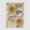 Search for sunflower decoupage tissue paper Ephemera