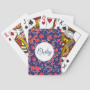 Search for floral playing cards Flower pattern