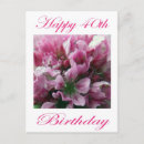 Search for 40th green birthday cards Pink