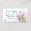 Search for ticket place cards Diaper raffle