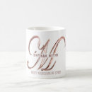 Search for gold text mugs Monogrammed