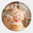 Search for orange cake stickers Cupcake