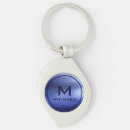 Search for metallic monograms key rings Initial