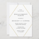 Search for geometric engagement party invitations Elegant