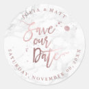 Search for rose gold save the date stickers Script