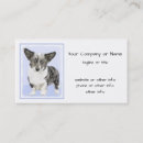 Search for corgis business cards Blue