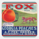 Search for vintage fox stickers Retro