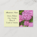 Search for hydrangea business cards Stylish