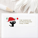 Search for red cat return address labels Trendy