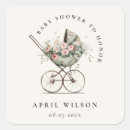 Search for vintage stroller stickers Watercolor