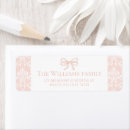 Search for pink baby return address labels Elegant