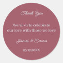 Search for maroon wedding stickers Modern