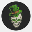Search for irish skull stickers Green