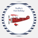Search for aeroplane birthday stickers Red