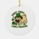 Search for funny hunting christmas tree decorations Pug