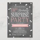 Search for 18th surprise birthday invitations Chalkboard