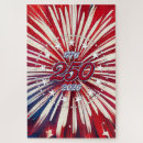 Search for fireworks puzzles Red white and blue