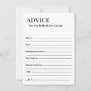 Search for bride and groom advice cards Elegant