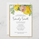 Search for yellow rose bridal shower invitations Vintage