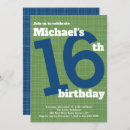 Search for teen boy sweet 16 invitations Sixteen