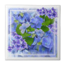 Search for hydrangea tiles Blue hydrangeas