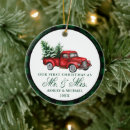 Search for truck christmas tree decorations Just married