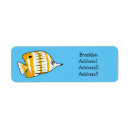 Search for tropical fish return address labels Cute