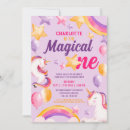Search for magical 1st birthday invitations Purple
