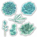 Search for teal watercolor stickers Floral