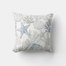 Search for blue seashell cushions Nautical