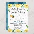 Search for bumblebee baby shower invitations Modern