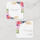 Search for watercolor business cards Boho