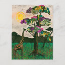 Search for african tree postcards Giraffe
